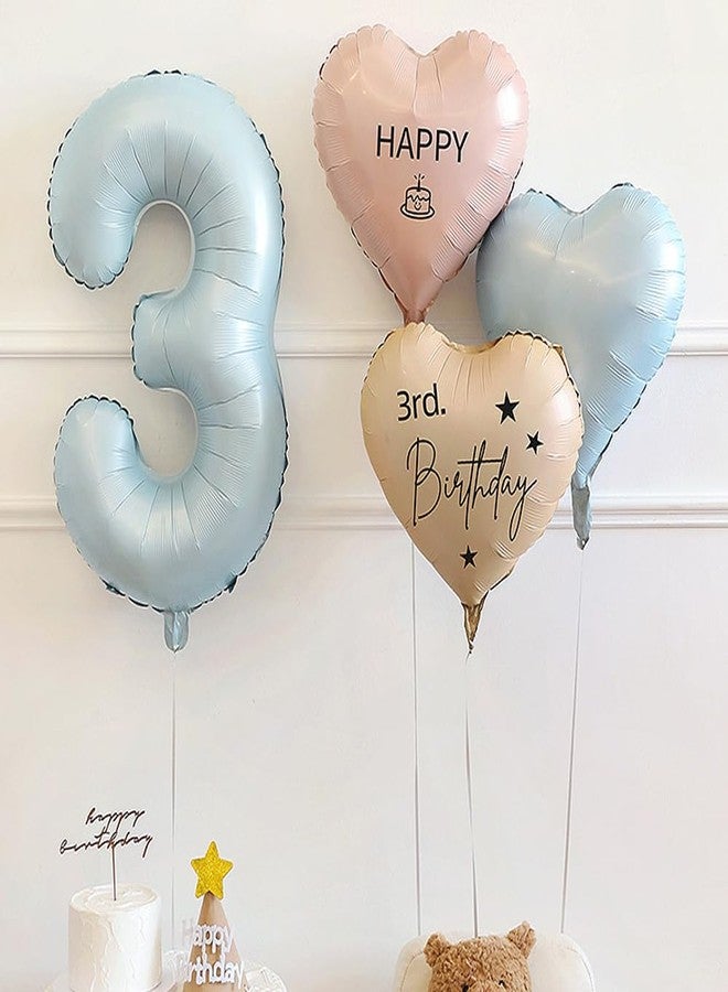 Mimeile Happy Birthday Balloon Sticker Bobo Party Decoration 5 Pieces Letter Number Balloon Decals Birthday DIY Paster for Birthday Party Baby Shower - Image 3