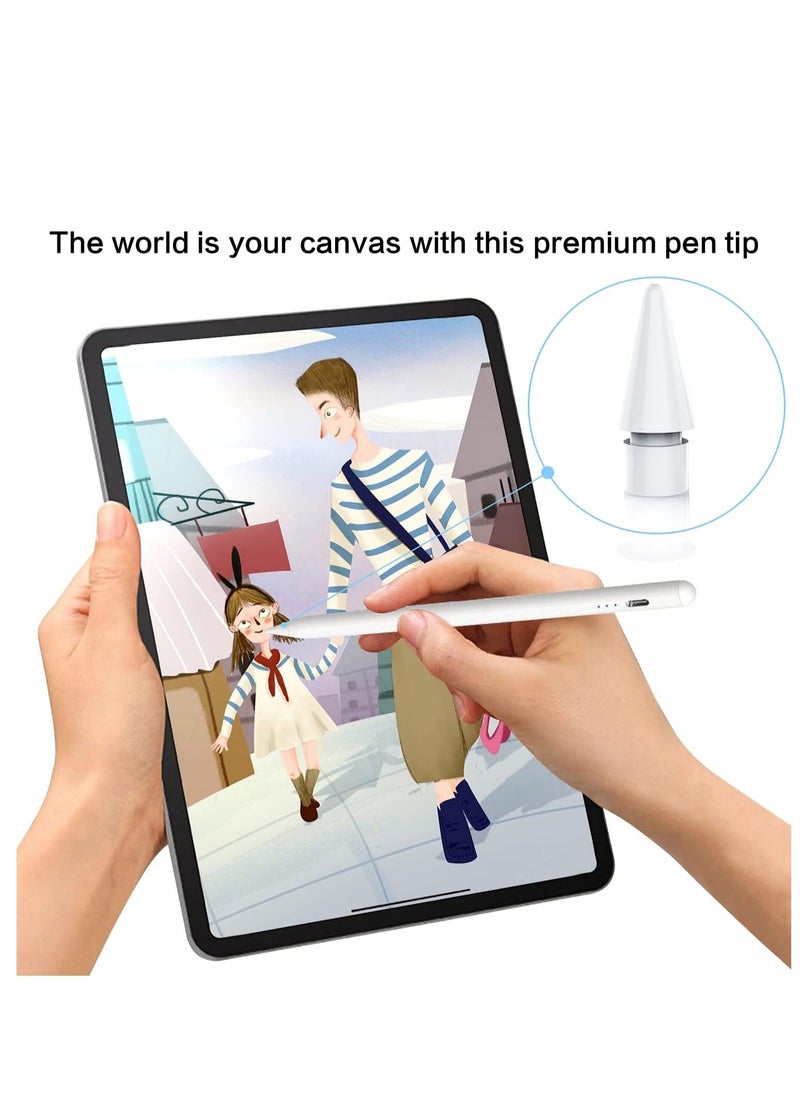Y&D Replacement Tips for iPad Pen 1st Gen 2nd Gen, High Sensitivity iPencil Nibs Compatible Original Apple Pencil Tip Pencil, Smooth Durable White 2Pack  - Image 4