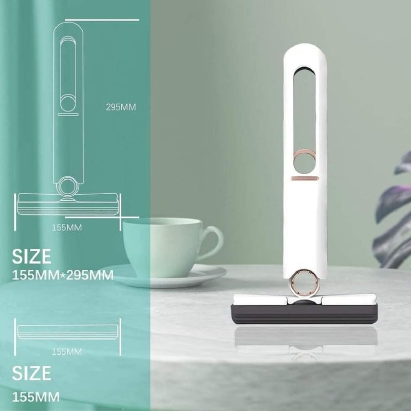 k2 Portable Mini Mop Kitchen Cleaning Tools Car Desk Office SELFSqueeze Short MOP Hand WASHFree Absorbent with 1 Cotton Head Sponge for Bathroom Kitchens Table - Image 3