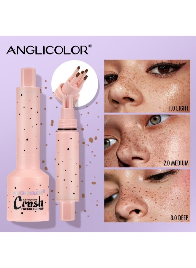 Anglicolor Freckle Stamp Pen, Natural-Looking, Sweat-Proof, Quick-Drying, Waterproof, Long-Lasting, All-day Makeup effect (#1.0 LIGHT) - Image 2