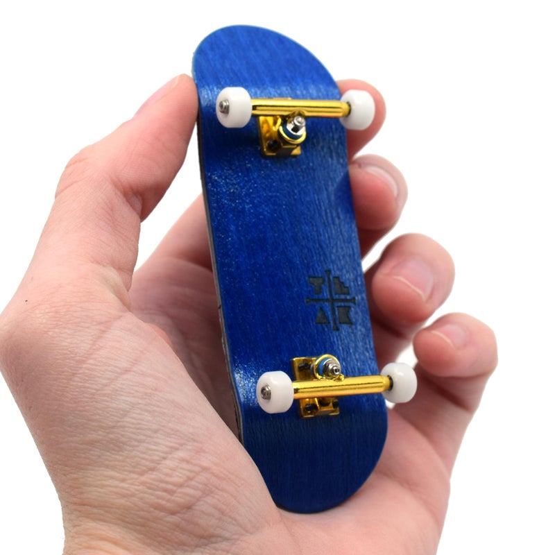 Teak Tuning 32mm Prolific Complete Fingerboard Hanukah Colorway 32mm x 97mm Handmade Maple Wood Deck Pro Board Shape Polyurethane Bearing Wheels ORing Tuning - Image 2