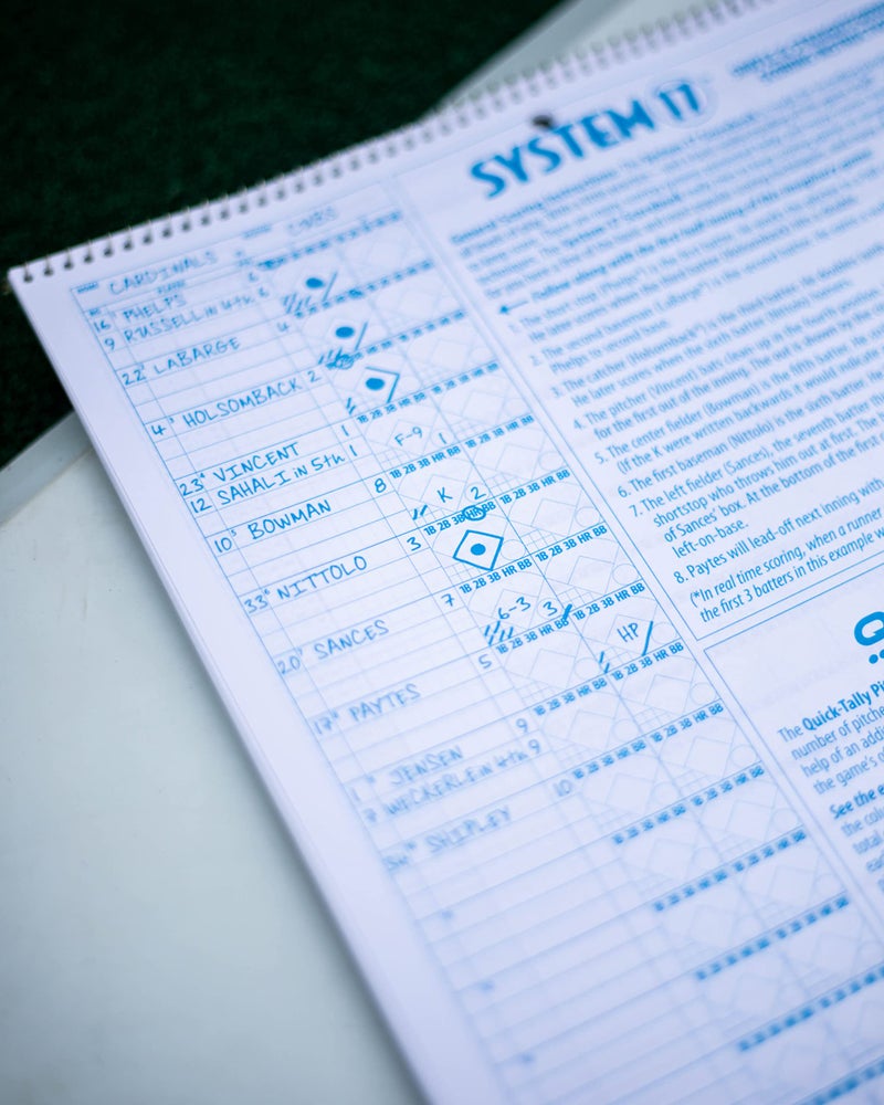 Rawlings | SYSTEM-17 Deluxe System Baseball/Softball Scorebook | Extra-Large 11"x14" - Image 4