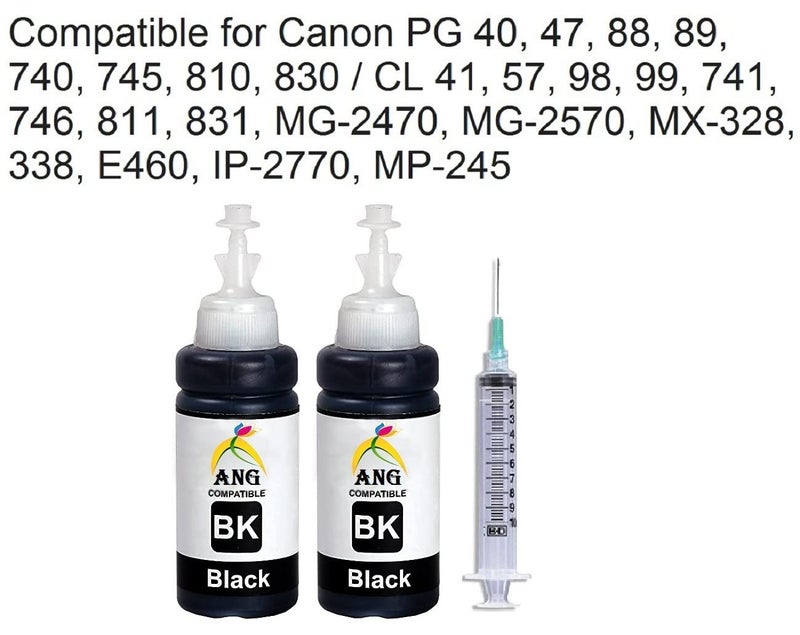 ANG Refill Kit Universal for Cannon 810, 811, 740, 741, 745, 746 Ink Cartridges Black - Image 2