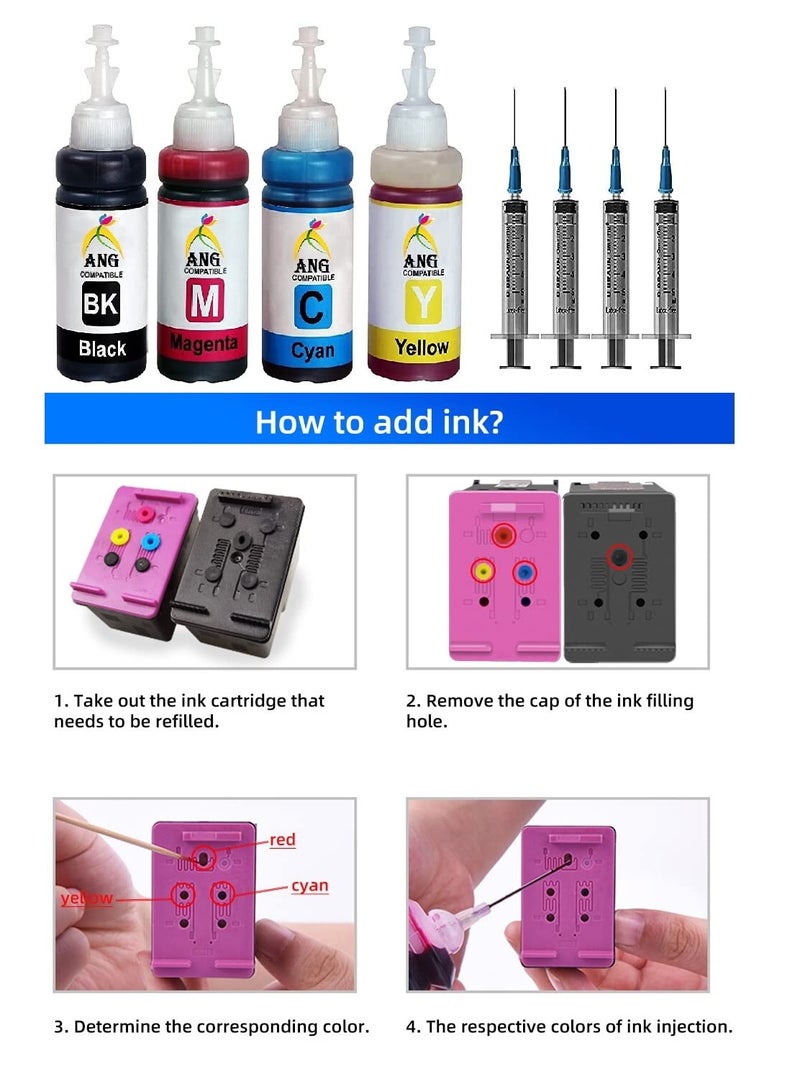 ANG Refill Kit Universal for Cannon 810, 811, 740, 741, 745, 746 Ink Cartridges Black - Image 5