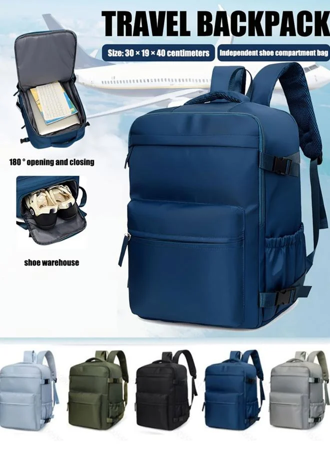 Take Two Dark Blue Backpack with Shoe Compartment