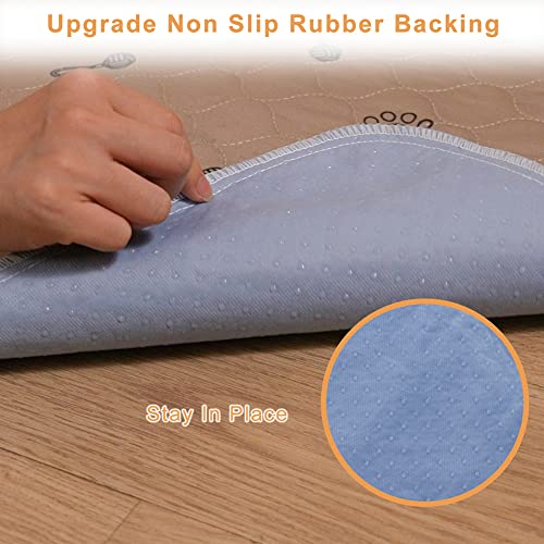 Peepeego 2Pack 36x36 Dog Pads Washable and Free Dog Comb, Reusable Puppy Pads with Fast Absorbent, Waterproof, Non Slip Incontinence Pads for Training, Whelping, for Playpen, Crate, Kennel - Image 3