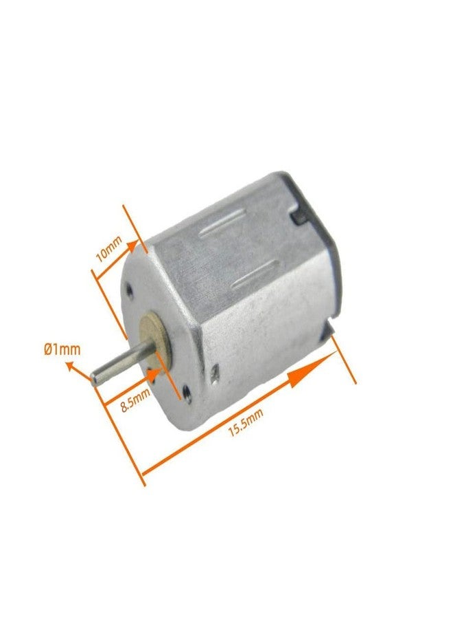 CHANCS of Small DC Motor DC 3.7V Speed 23500r/min Mini for dc Gear Motor DIY Toy Mini USB Fan Science Experiment Appliance with Shaft 2PCS - Image 2
