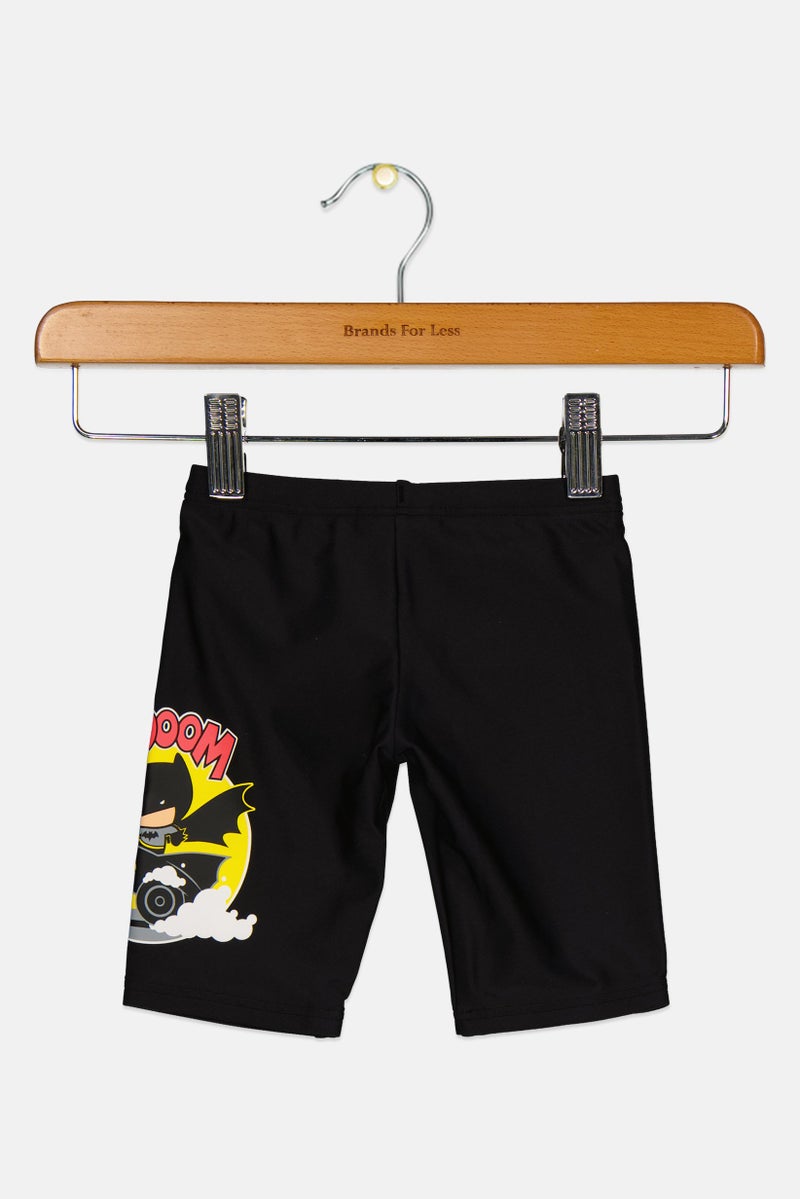 arena شورت سباحة جرافيك للأولاد الصغار، أسود - Image 2