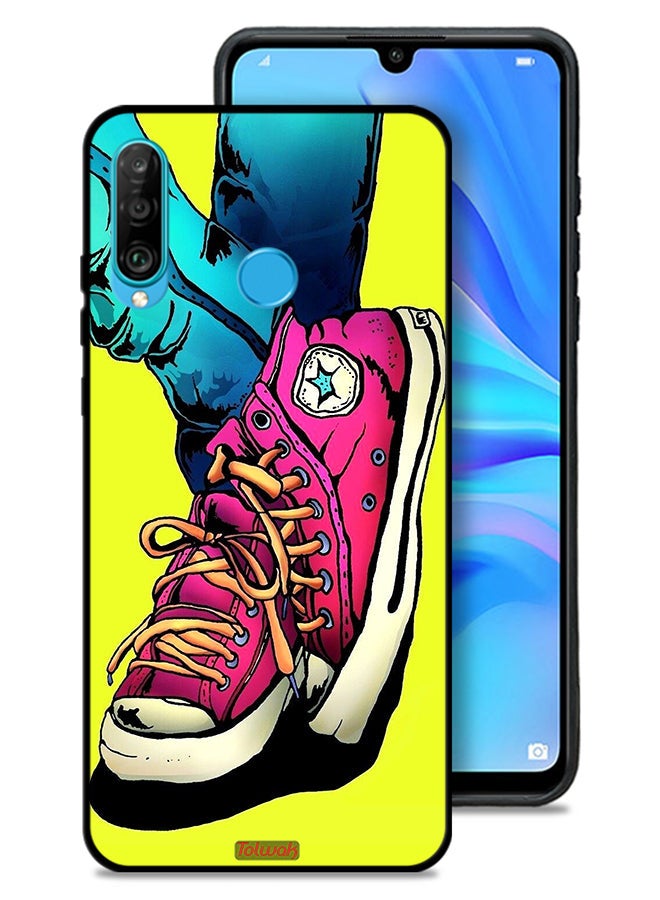 Tolwak Huawei nova 4e Protective Case Cover Canva Shoes Art - Image 1