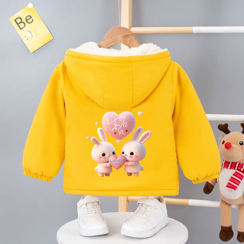 Girl'S Cotton Coat Coat Winter Style Western Style Korean Style Girl'S Thickened Cotton Short Cotton Coat Top - Image 5