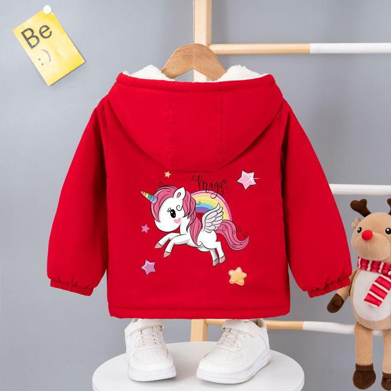 Girl'S Cotton Coat Coat Winter Style Western Style Korean Style Girl'S Thickened Cotton Short Cotton Coat Top - Image 4