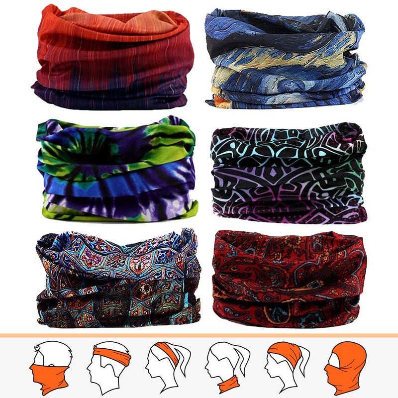 JOEYOUNG Headwear, Bandana, Neck Gaiter Head Wrap Headband Balaclava Magic Scarf - Image 1