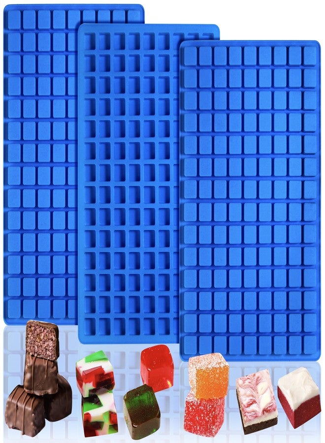 Sidosir 3Pcs Mini Square Caramel Candy Mold Silicone, 126-Cavity Gummy Silicone Molds for Fat Bombs, Chocolate Truffles Mold for Hard Candy, Ice Cube,Jelly - Image 1