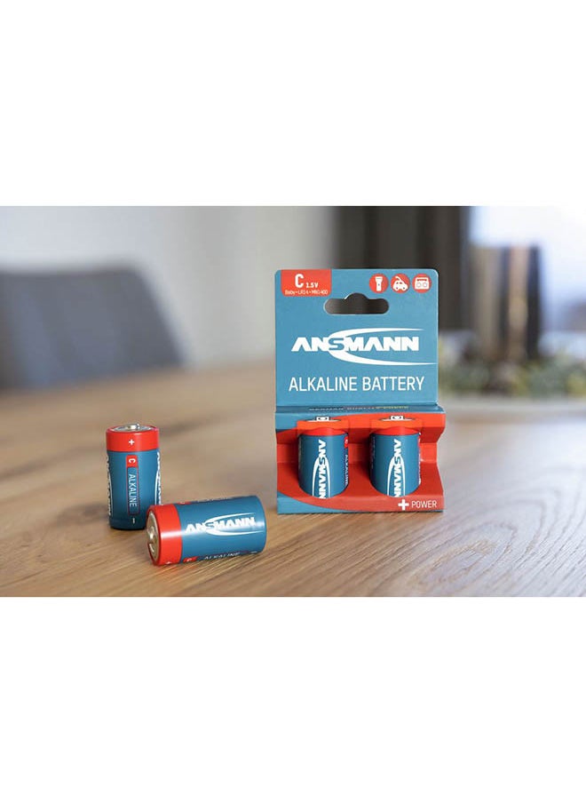 ANSMANN 1513-0000 Baby C Red Alkaline Batteries General Use Remote Wall Clock Flash Light Home Toys Office Red 5 Year Shelf Life  - Image 2