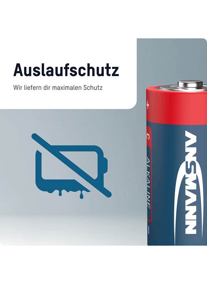 ANSMANN 1513-0000 Baby C Red Alkaline Batteries General Use Remote Wall Clock Flash Light Home Toys Office Red 5 Year Shelf Life  - Image 4