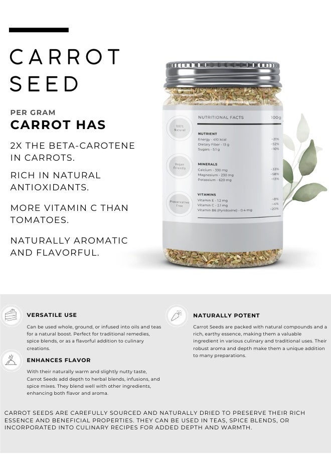 Awafi Mill AWAFI MILL Carrot Seeds | Whole Daucus Carota Seeds | Natural Culinary Ingredient  - Image 2