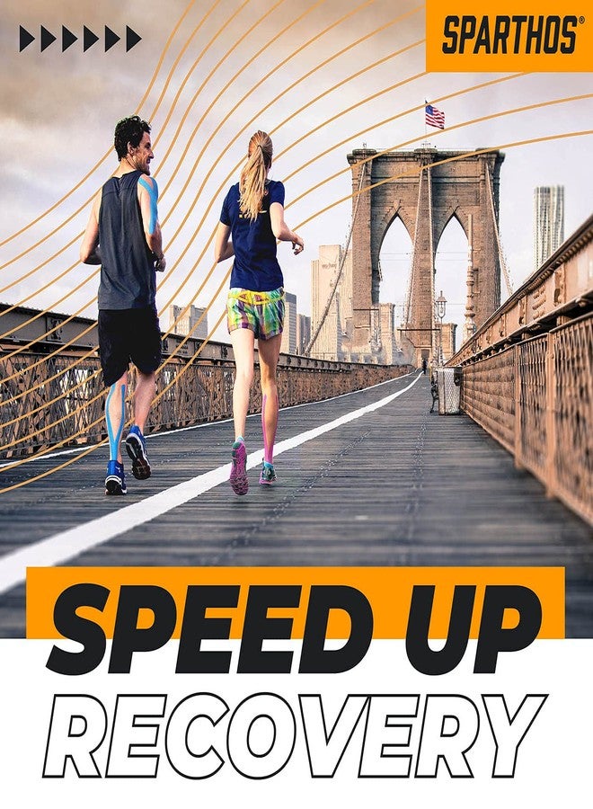 Sparthos Kinesiology Tape - Incredible Support for Pro Athletic Sports and Recovery - Free Kinesio Taping Guide! - Breast Waterproof Tex Rock Bra Gold Lift Tapes - Uncut (Beige) - Image 4