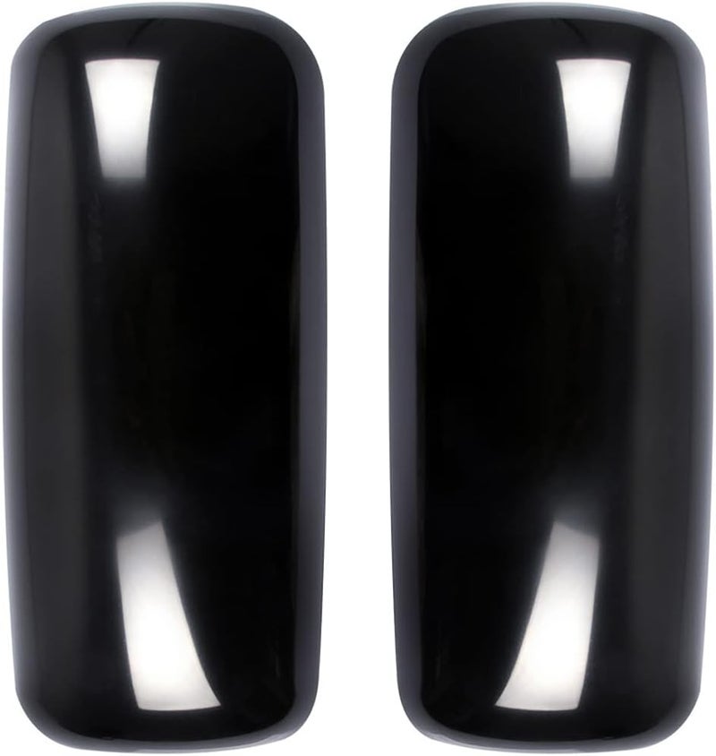 High Soar Black Door Mirror Covers for Kenworth T660 T600 2008-2017 - Pair - Image 2