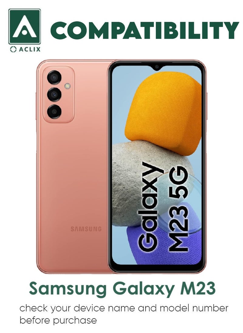 ACLIX 4 Pieces Antistatic ESD Dustproof Premium Quality High Definition Tempered Glass Screen Protector Designed For Samsung Galaxy M23 - Image 3