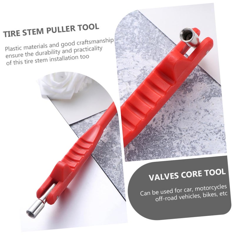 2 Piece Tire Valve Core Tool Set for Car Truck Motorcycle Repair Kit Durable Steel - Image 3