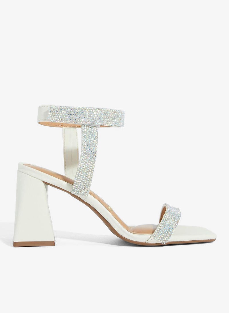 فيزانو صنادل بكعب عريض للنساء - صنادل أنيقة بكعب عالٍ للارتداء اليومي - Image 1