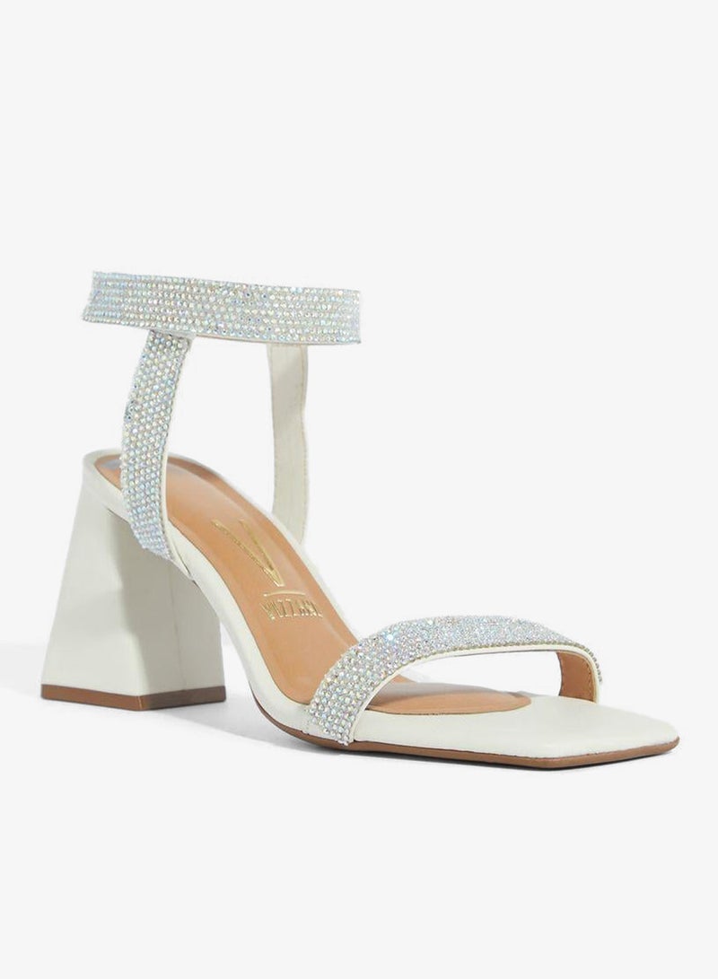 فيزانو صنادل بكعب عريض للنساء - صنادل أنيقة بكعب عالٍ للارتداء اليومي - Image 2