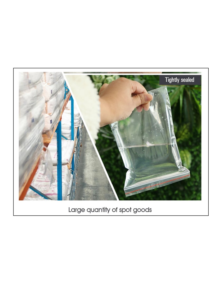 100 Pcs Transparent Plastic Clear 10x15cm Storage Ziplock Bags