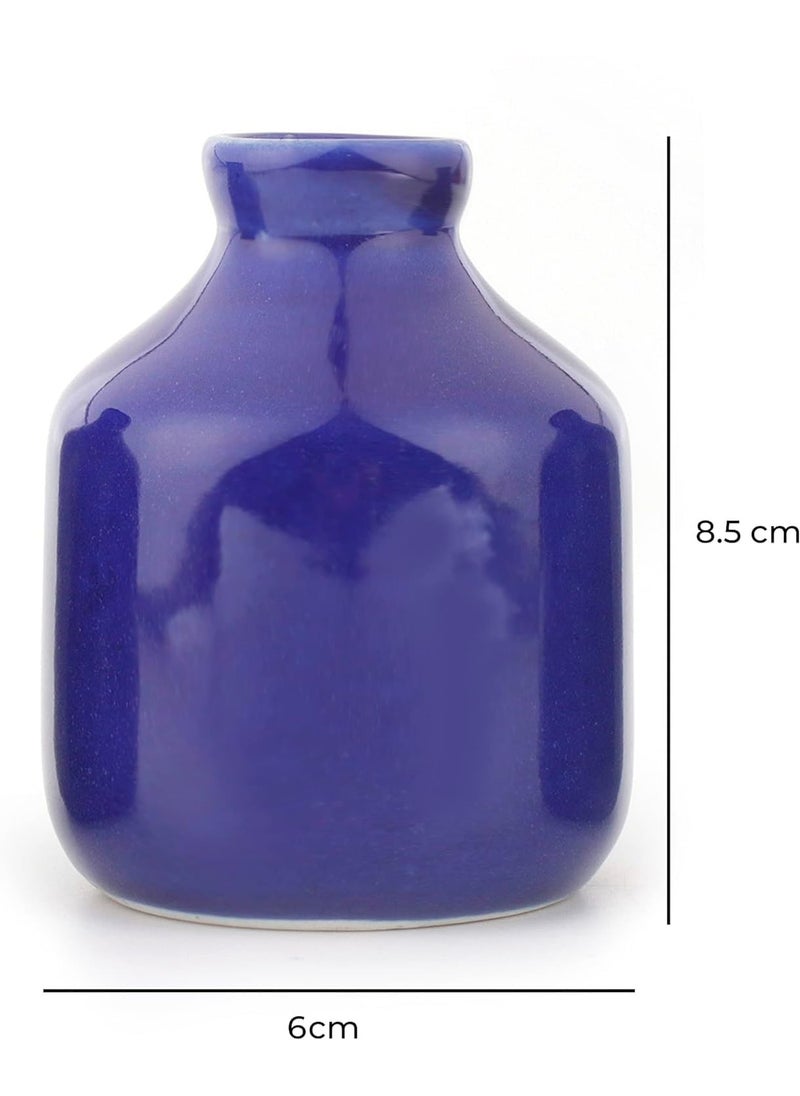 Mkd2 Rise Mkd2 Rise Ceramic Reed Diffuser Pot I Empty Aroma Pot Set of 3 Blue for Home Fragrance  - Image 4