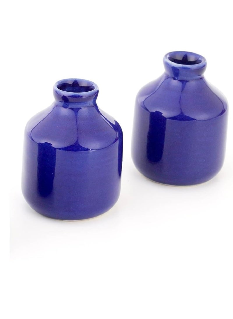 Mkd2 Rise Mkd2 Rise Ceramic Reed Diffuser Pot I Empty Aroma Pot Set of 3 Blue for Home Fragrance  - Image 3