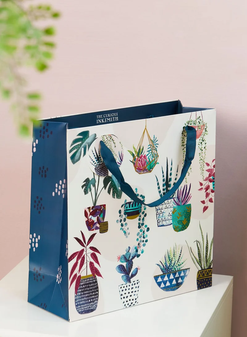 Curious Inksmith Plant Crazy Large Gift Bag