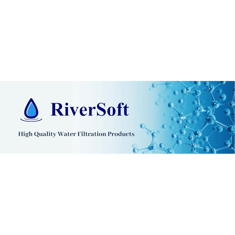 RiverSoft Bliss152 Shower And Tap Filter For Hard Water With 15 Stage for high hardness Water softener for bathroom ABS Chrome Pack of 2 - Image 3