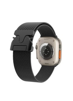 COTECi New Milanese Watch Loop for iWatch 49 46 45 mm Black