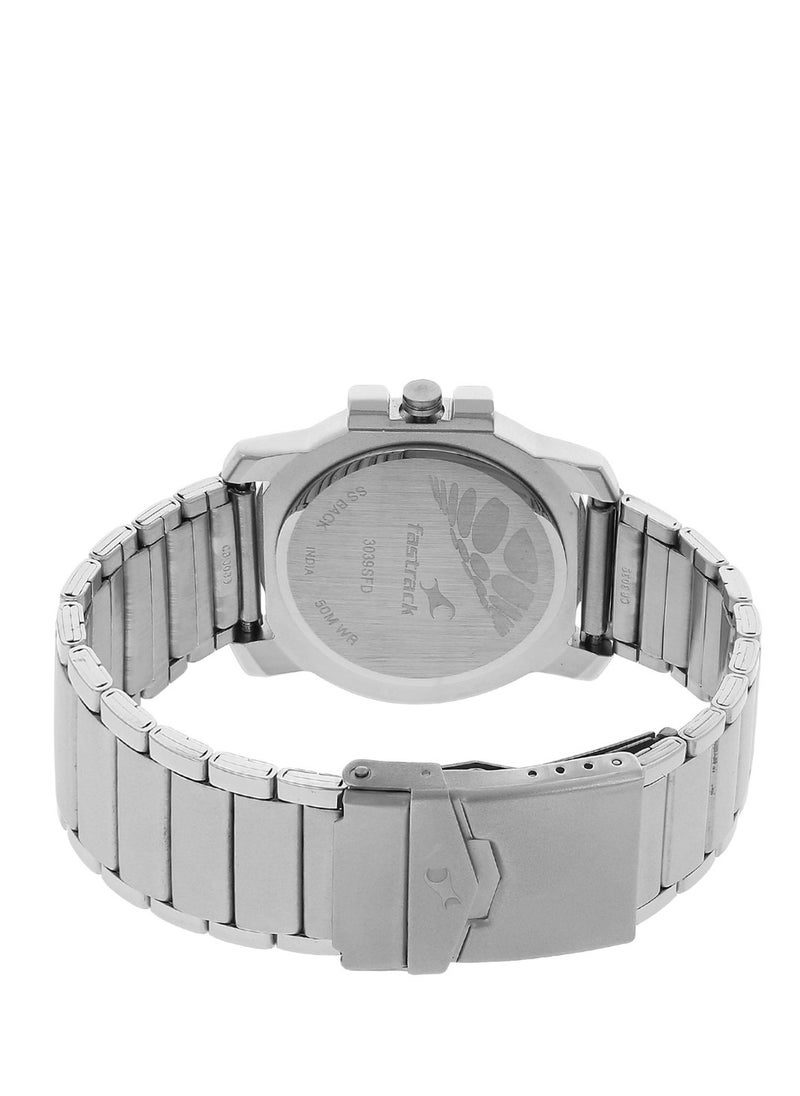 fastrack Fastrack Quartz Analog White Dial Stainless Steel Strap Watch for Guys  - Image 4