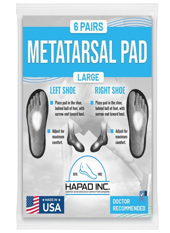 HAPAD Metatarsal Foot Pads for Women & Men, Large (Pair) - Supportive, Breathable, Comfortable, Lightweight Ball of Foot Pad for Shoes & Heels - Cushions for Metatarsalgia, Mortons, Neuroma - Image 2