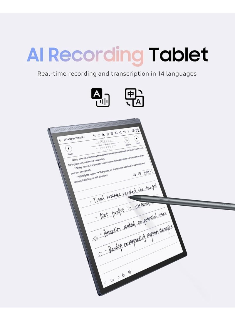iFLYTEK AINOTE Air2 8.2" E Ink Tablet with Pen, Voice-to-Text, Language Translation, Android System, WiFi & Bluetooth - Digital Notebook for Note Taking, Study, and Meetings with ChatGPT Support - Image 3
