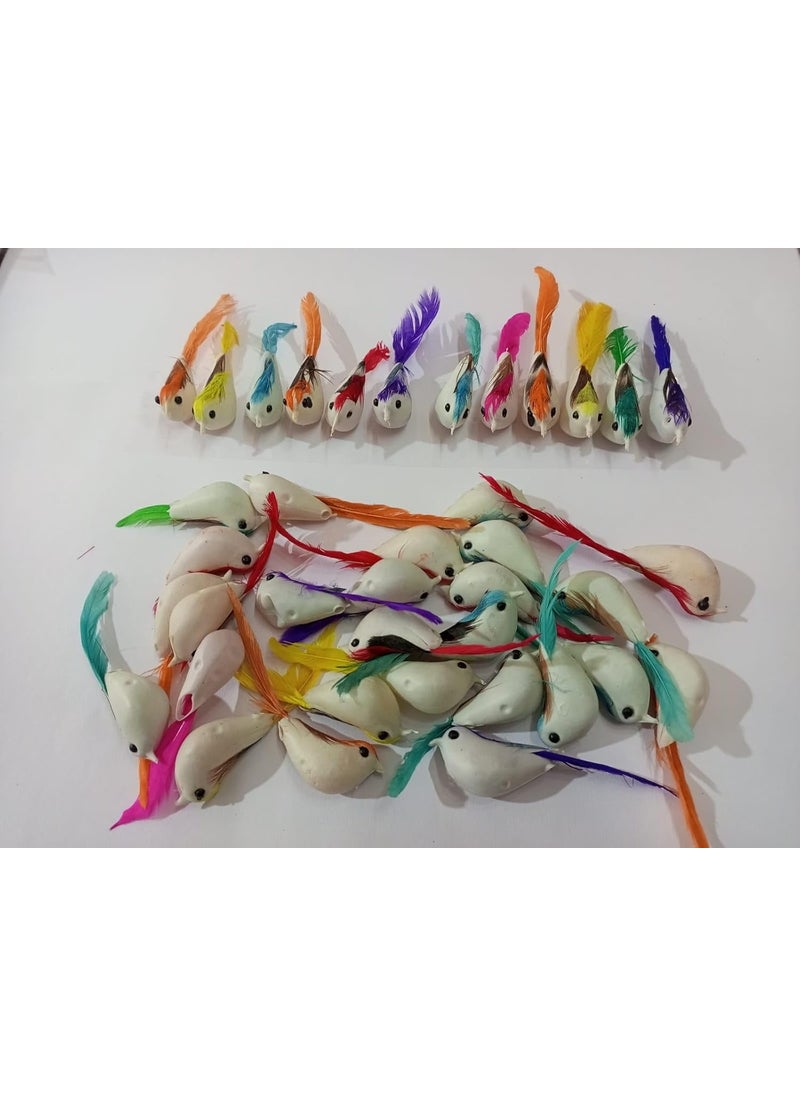 Sbhavantu - Sbhavantu 15 Pcs Artificial Mini Colorful Birds for Decoration Art and Crafts School Project Works - Image 1