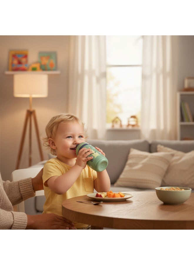 Tomme Tippee Tommee Tippee Superstar Insulated Sportee Bottle 266ml – Leak-Proof, BPA-Free, for Babies 12m+, Green - Image 2