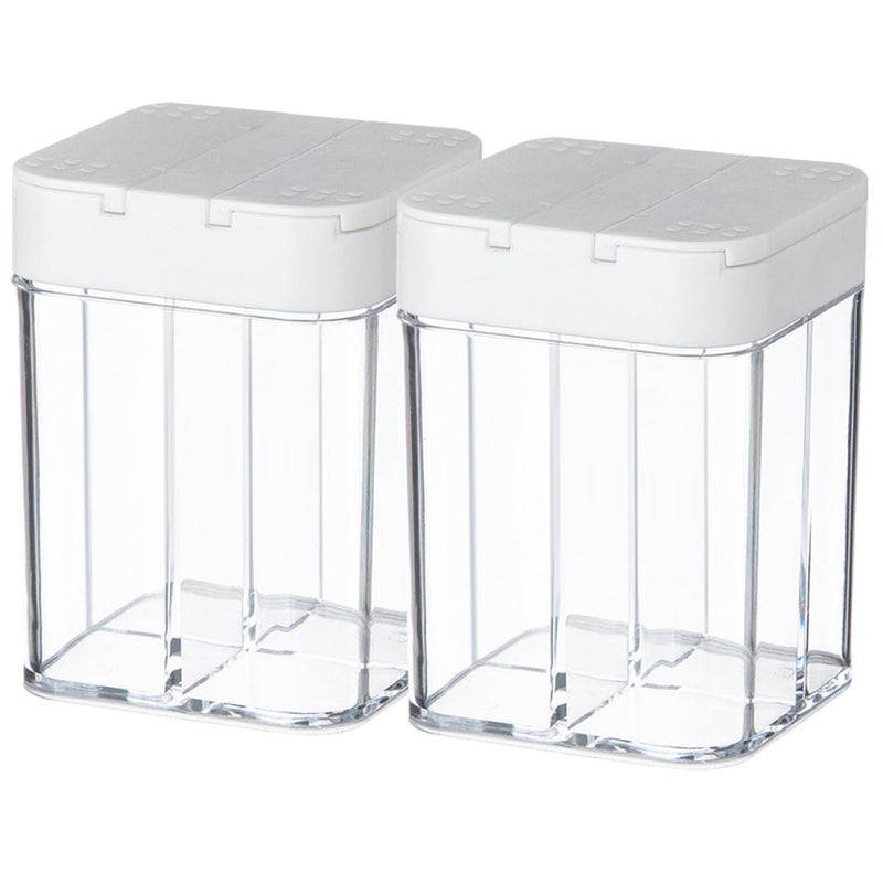 Reusable Spice Container Set With Non Slip Lids 2 Pcs Kitchen Organizer - Image 2