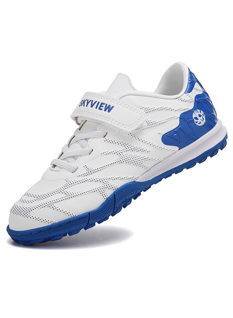 سكاي فيو أحذية كرة قدم SKY VIEW للأطفال للأرضيات الصلبة، أحذية رياضية للأولاد والبنات، أحذية كرة قدم خارجية خفيفة الوزن وجيدة التهوية IC/IN، أحذية بيسبول، أحذية كرة قدم للأطفال - Image 1