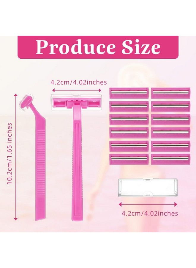 Hanaive 100 Pcs Women Disposable Razors Pink Razor Blades Bulk Pink Twin Blade Disposable Stainless Steel Hospitality Quality Shavers Multipurpose Portable Shave Razor Manual For Bathing Hotel Travel - Image 3