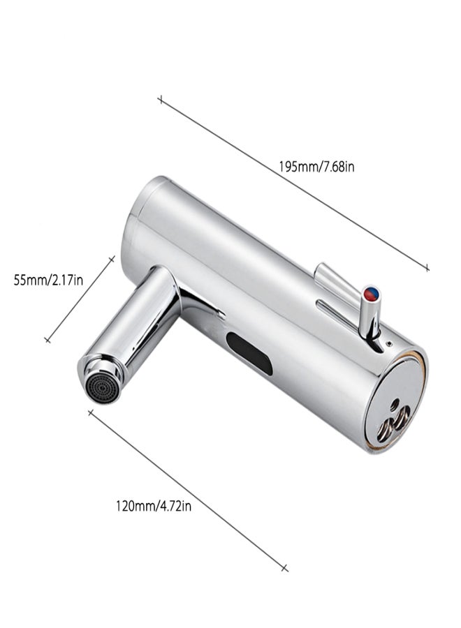 Bathroom Basin Faucet Sensor Faucet Automatic Sensor Touchless Faucet Induction Faucet Bathroom Sink Faucet Touchless Faucet Water Faucet Noble Copper Sink Tap Bathroom Fixtures Hot & Cold Faucet - Image 4