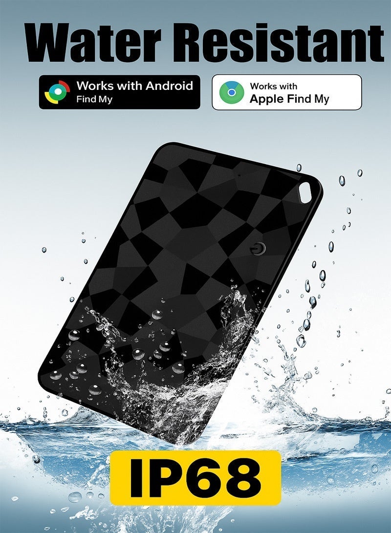 Neyecam Rechargeable Ultra-Thin Wallet Tracker Card (0.07") - Works with Apple Find My & Android. IP68 Waterproof Bluetooth Locator for Wallet, Passport & Luggage (Wireless Charging) - Image 2