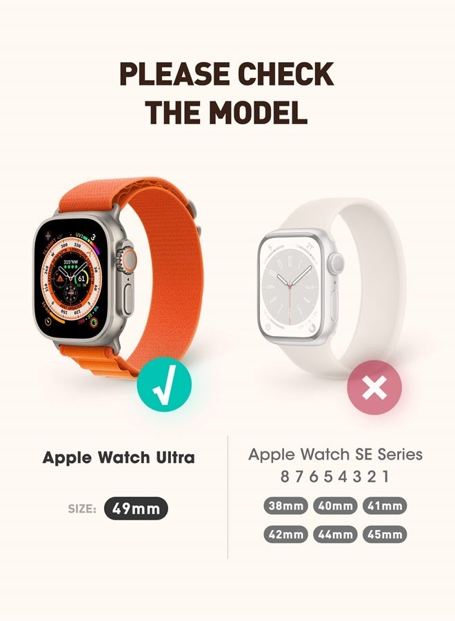 SupCase Unicorn Beetle Pro Case Designed for Apple Watch Ultra 49mm (2022), [2 Pack Screen Protector] Rugged Protective Case with Strap Bands (Black) - Image 2