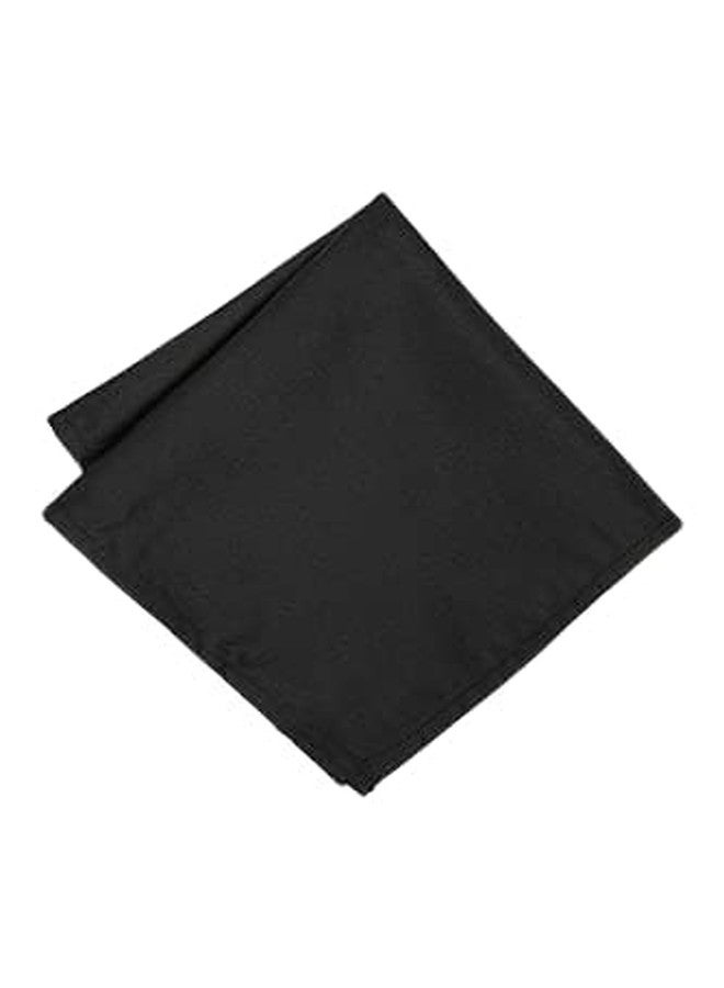 VNQ Premium Black Color Tie and Pocket Square Set in Box - Image 5
