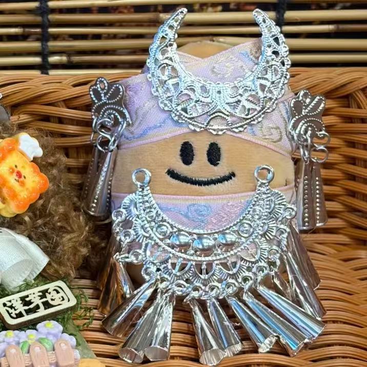 Plush Potato Keychain Bag Charm - Miao Ethnic Style - Image 2