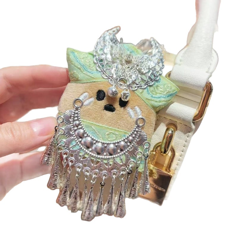 Plush Potato Keychain Bag Charm - Miao Ethnic Style - Image 4