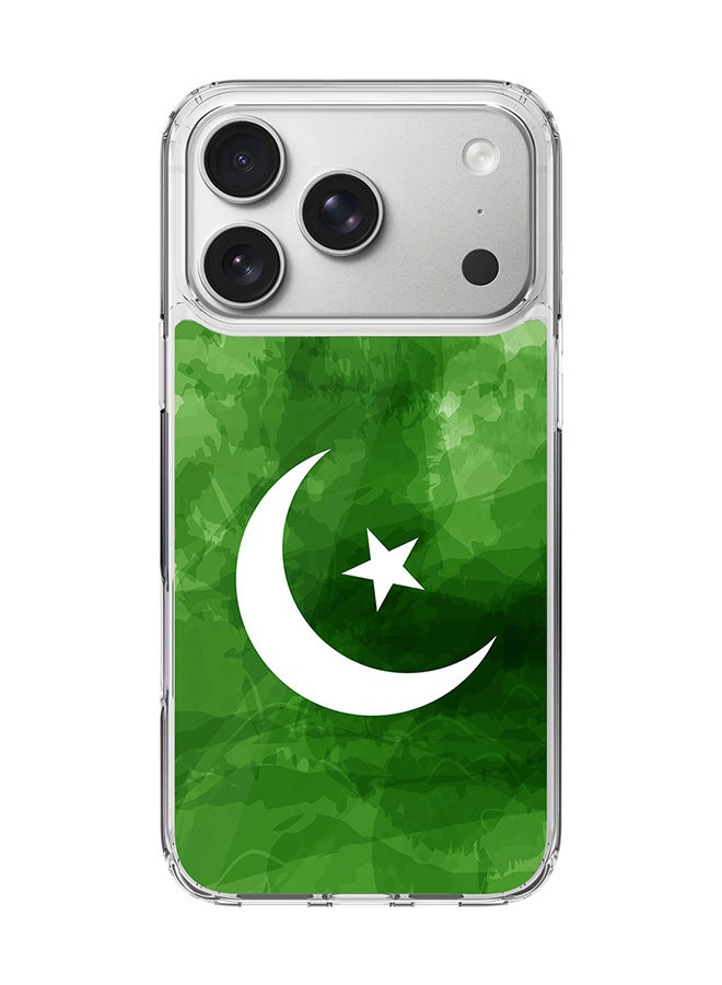 Stylizedd Classic Clear MagSafe Case for iPhone 17 Pro , Hybrid Soft Case Flexible Edges Anti Drop TPU PC Gel Thin Transparent Cover [ Designed for iPhone 17 Pro ] - Crescent Green