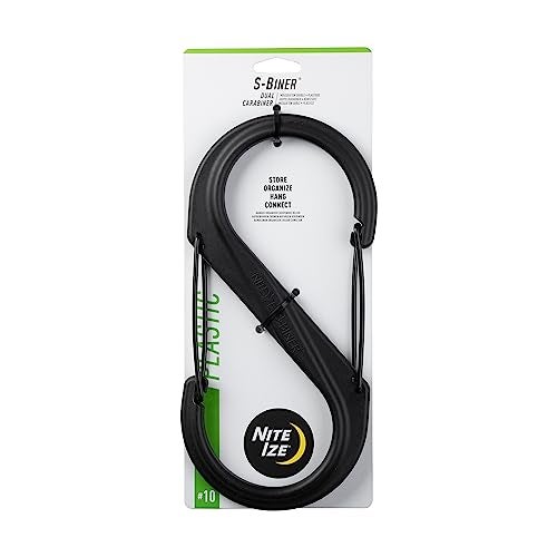 NITE IZE Carabiner Clip 1038 in Plastic Black - Image 1