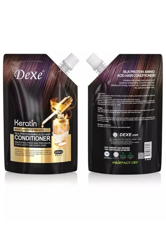 Dexe keratin moisturizing and smooth conditioner 250ml 
