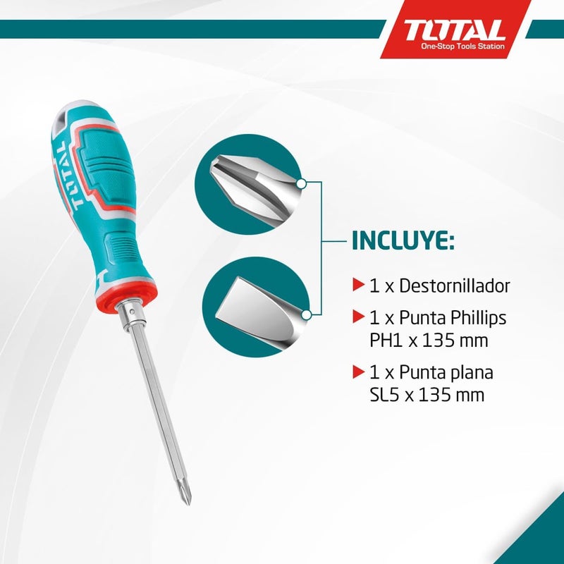Total 2 In 1 Screwdriver Set THT250226 - Image 4
